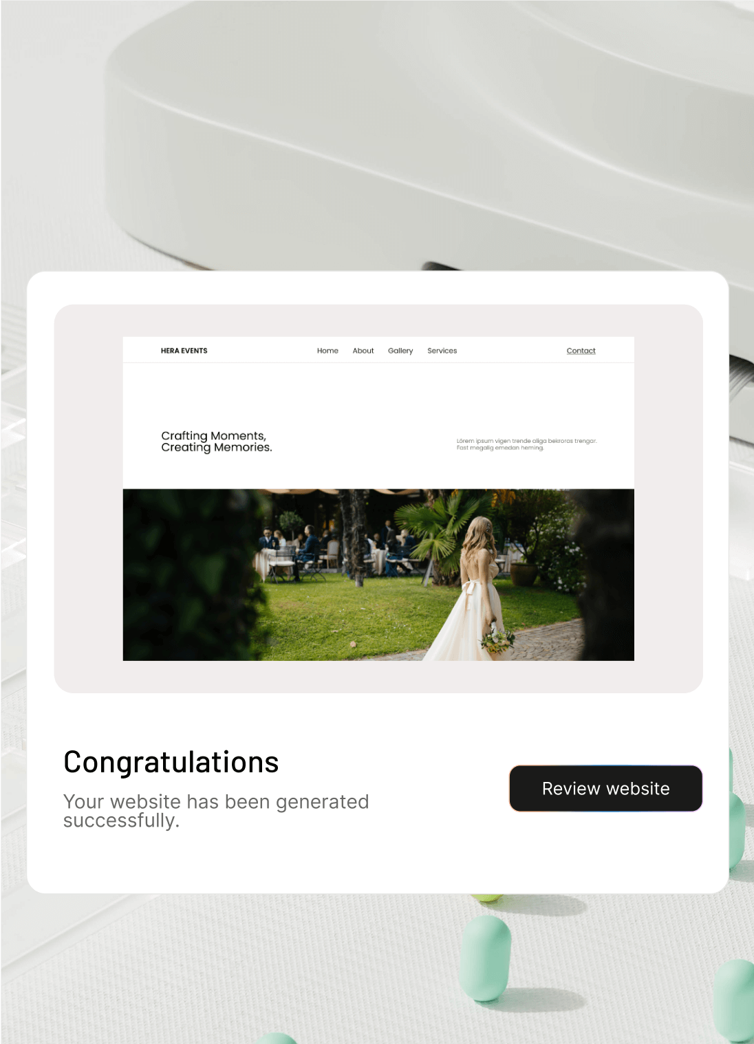 Step 2: Let AI generate your layout, design, and content